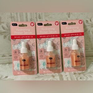 Lot of 3 Hydrating Primer Serum Infused With Rose Oil .5 fl oz each